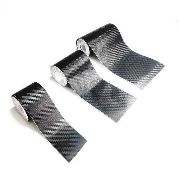 16FT x 4" Carbon Fiber Wrap Pin Striping Tape for Cars,Carbon Fiber Tape for All Vehicles Body Components,Universal Automotive Pinstriping Tape Car Decorations for Car Truck ,Black