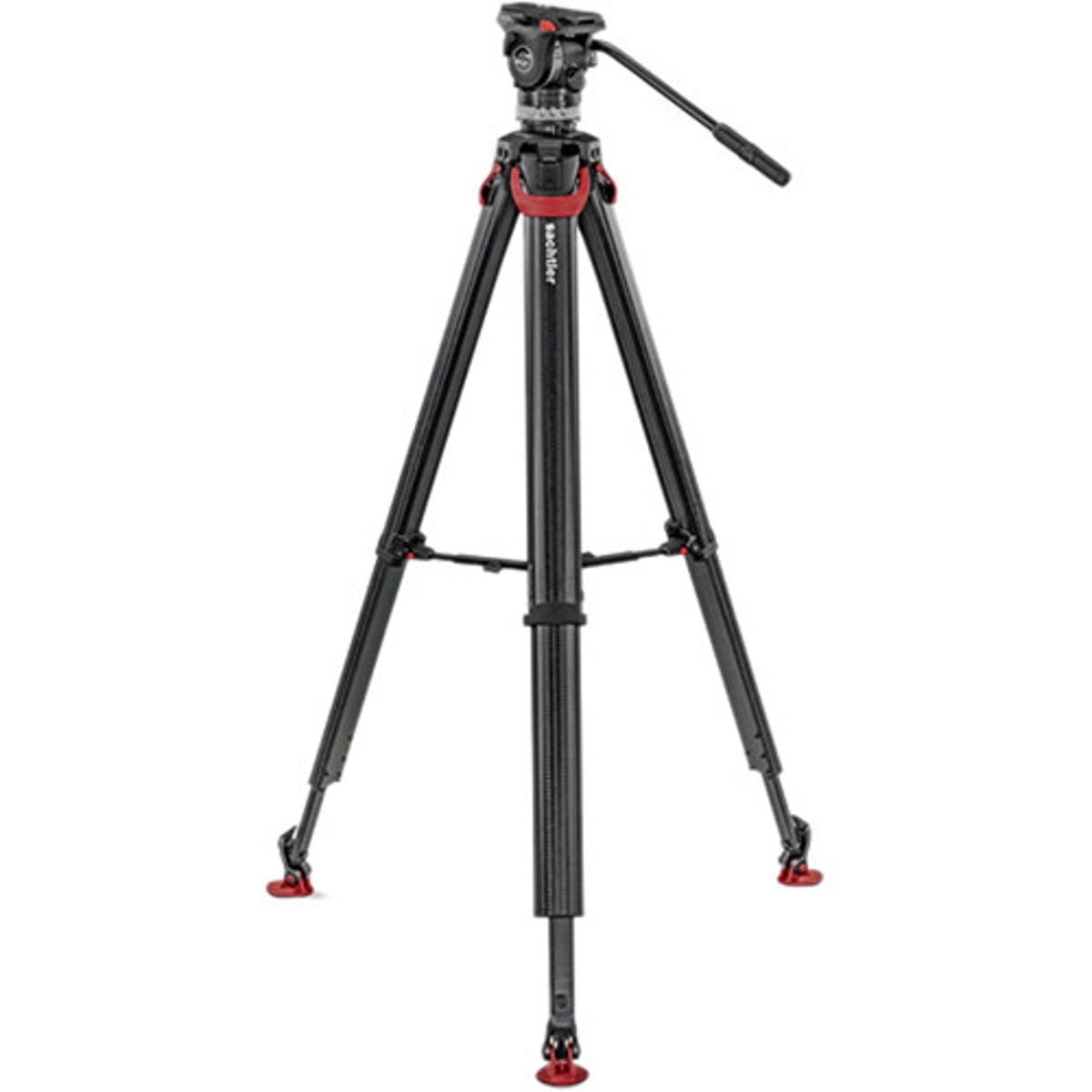 Sachtler Ace XL 75mm Fluid Head with flowtech 75 Carbon Fiber Tripod and Mid-Level Spreader