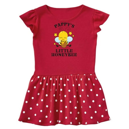 

Inktastic Cute Bee Pappy s Little Honeybee with Stars Gift Toddler Girl Dress
