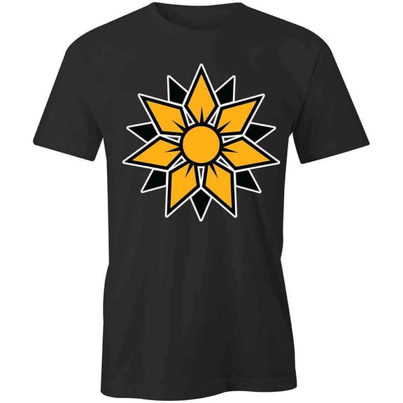 Sunflower T-Shirt | Pretty Flower Black Tee Gift