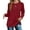 Wine Red, variant on Zeagoo Women Cotton Tops Long Sleeve T Shirts Tunic 2025 Ladies Dressy Blouse Casual Shirts for Fall Winter