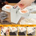 thumbnail image 4 of Electric Dumpling Maker Machine Non-Slip Double Head Dumpling Maker Machine 2 Modes Dumpling Maker Press Silent Automatic Dumpling Press Household Dumpling Maker Mould with Small Brush, 4 of 9
