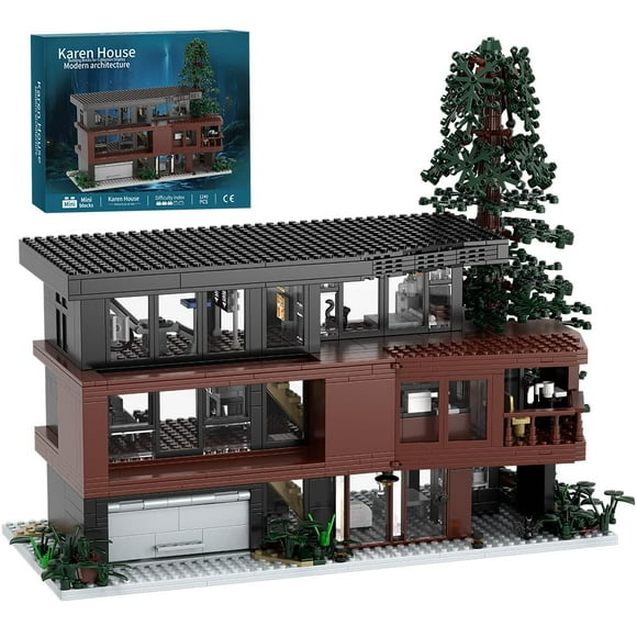 House Building Set Romance Films Fans Architecture Blocks House Present for Adult Halloween Christmas Valentine (1141Pcs),No Compatible with Lego