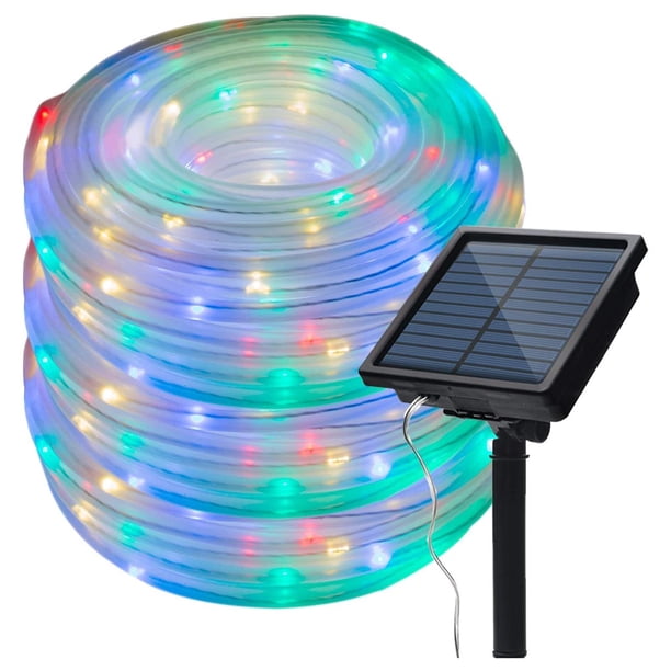 Cadena De Luz Lámpara de alambre de cobre impermeable de luz de cadena solar al aire libre LED para decoración de Navidad
