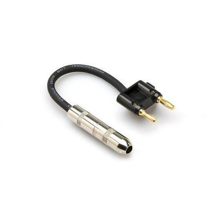 UPC: 0728736036185 | Hosa Speaker Adaptor Hosa 1/4 Inch TS to Dual Banana
