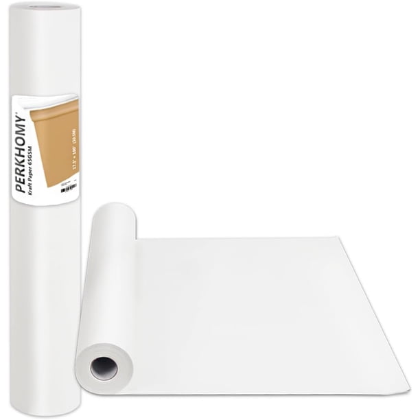 PerkHomy Rollo de papel kraft marrón de 17.5" x 1,200" (100') para envolver regalos, tablón de anuncios, ramo de flores, arte de pared para niños, manualidades, embalaje, envío en movimiento, paquete