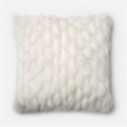 thumbnail image 1 of Loloi 1'10" x 1'10" Coussin en Poly en Blanc, 1 of 1