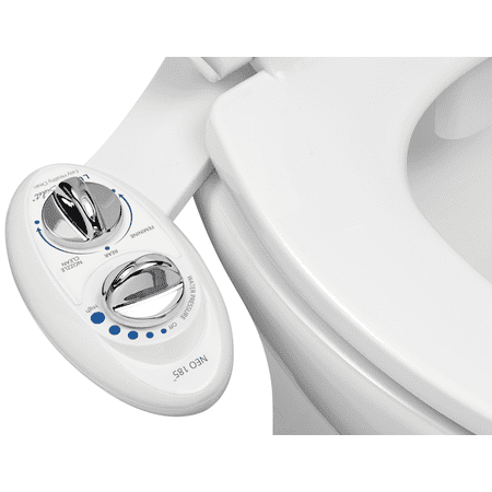 LUXE Bidet NEO 185 - Self-Cleaning  Non-Electric Bidet Attachment  Rear and Feminine Wash White