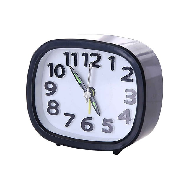 Rectangle Small Bed Compact Travel Quartz Beep Alarm Clock Cute Portable