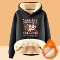 thumbnail image 2 of WILLBEST Sudadera con Capucha para Mujer, Otoño/Invierno, con Estampado Navideño de Letras, Gruesa y Cálida Mediana, 2 of 3