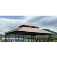 thumbnail image 2 of Unique Choice 13' x 10' Replacement 2-Tier Gazebo Canopy Cover Top Fabric,Brown, 2 of 6