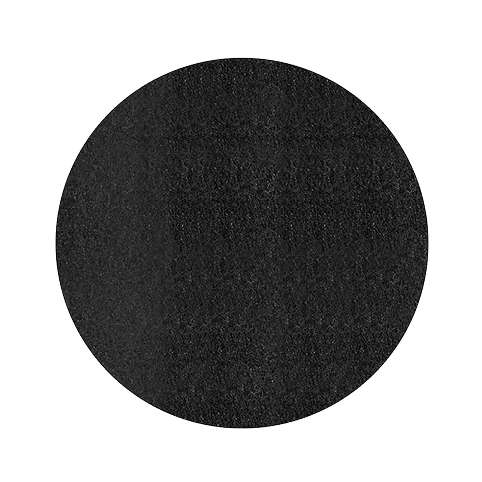 Black Round BBQ Deck Barbecue Mat Fireproof Mat Fire Pits High