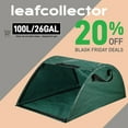 thumbnail image 4 of Leaf Bags,Portable Pop Up Leaf Bags - 29" Garden Leaf Collector & Loader,Reusable Yard Bags,Large Yard Dustpan Type Garden Bag for Leaves,Debris,Grass,Clippings,Lawn Trash(Black), 4 of 9