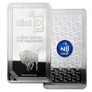 MintID Buffalo Design Silver Bar - 10 oz .999 Pure