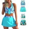 thumbnail image 4 of Maillot de Bain Deux Pièces Grande Taille pour Femmes avec Jupe, 4 of 5