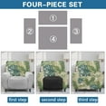 thumbnail image 6 of HELLHERO Monstera Print Couch Cover for Reclining Couch 1 Cushion Reclining Sofa Cover for Lazyboy Anti-Dust Non Slip Recliner Slipcovers, 6 of 8