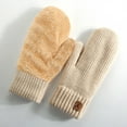 thumbnail image 2 of Women's Gloves Mittens Winter Knit Gloves Warm Full Fingers Women With Upgraded Anti Glove Fleece Lined, Women's Accessories Gloves Mittens, 2 of 4