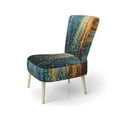 thumbnail image 3 of Designart « Bold Breeziness Colorful Mid Century Elegance I » Fauteuil d'Appoint Rembourré Multicolore de Style Mi-Siècle - Fauteuil à Accoudoirs Moderne Mi-Siècle pour Salon, 3 of 7