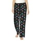 thumbnail image 1 of Fotbe purple cyan brown Skull Pantalones de Pijama para Mujer, Pantalones de Dormir, Pantalones Pj con Cordón y Bolsillos-Large, 1 of 6