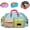 Blue A, variant on Womens Casual Color Block Overnight Bag,Large Travel Duffle Tote,YellowA | Waterproof Chic Block Weekender Bag with Shoe Compartment,Foldable Color-Blocking Design Bag with Wet Pocket for Gym