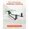 thumbnail image 2 of VEVOR Weight Distribution Hitch, 14000 lbs Max Towing & 1400 lbs Max Tongue, Weight Distributing Hitches Kit with Sway Control, 2 of 9