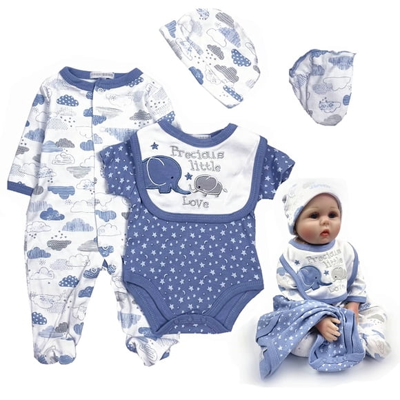 Set de ropa para la muñeca Reborn Baby Doll Pedolltree Little Elephant