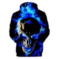 thumbnail image 2 of Casual 3D Fire and Skull Hoodie Men Women Unisex Sweatshirts New Print Flame Skull  Hip Hop Tops Autumn Boys Hoodies Pullover, 2 of 3