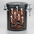 Food Storage Jar Stainless Steel Can withScoop DateTracker Coffee