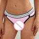 thumbnail image 4 of Braguita cintura alta Gibobby Encaje ganchillo bragas con cordones rosa L, 4 of 5