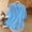 Blue, variant on Helii Womens Tops Women's Solid Color V Neck Embroidered Casual Flowy Blouse Top T Shirts for Women