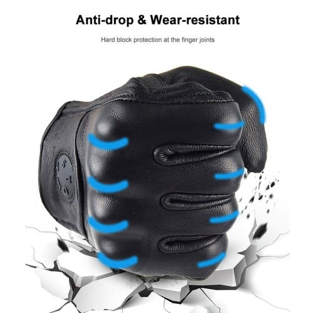 New Goatskin Motorcycle Gloves Summer Men Perforated Retro Leather Motorbike Motocross Glove Lady Motorcyclist Guantes