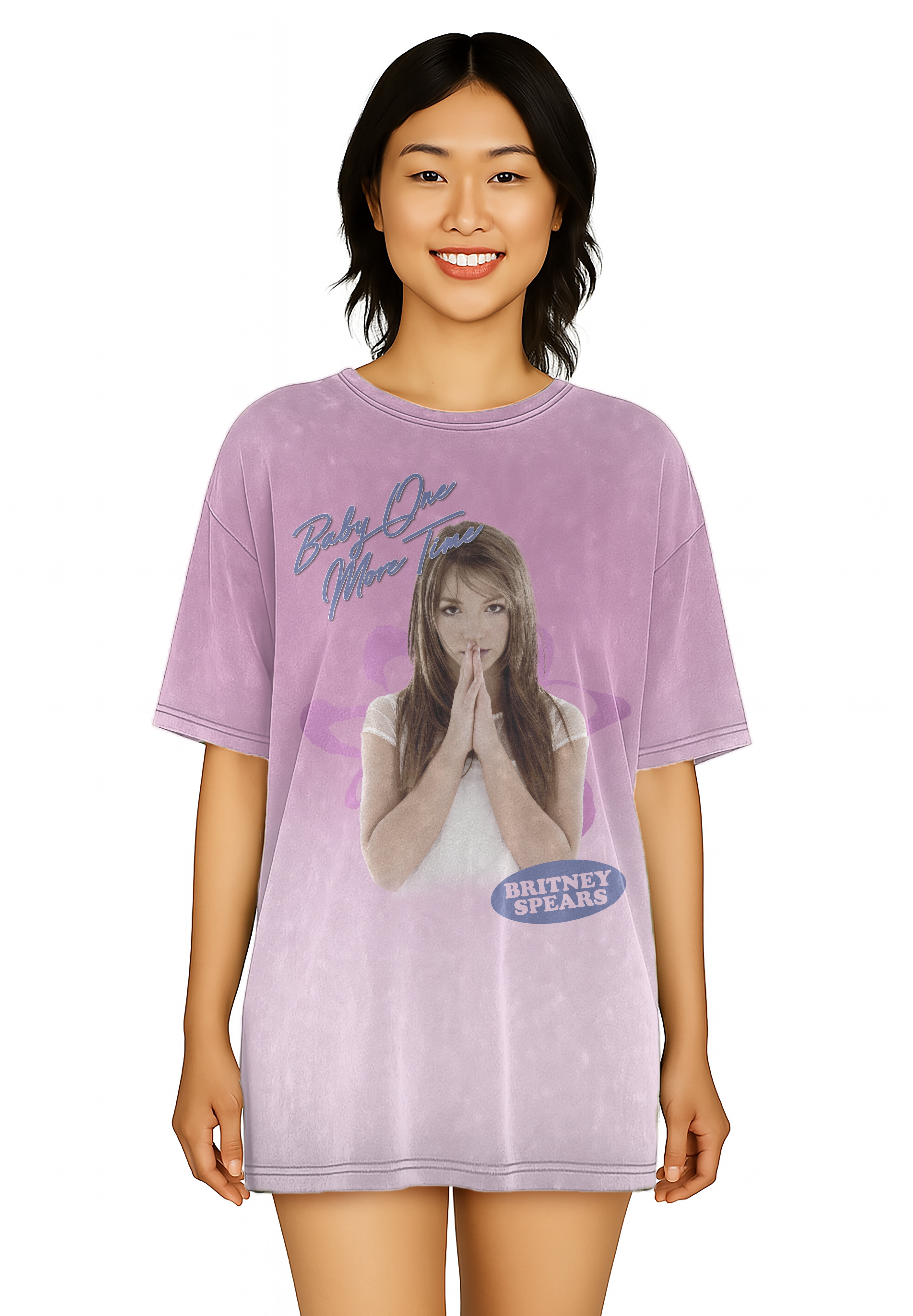 Brtiney Women's Oversized Sleep Shirt, Sizes XS-3X