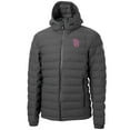 thumbnail image 2 of Men's Cutter & Buck  Gray San Diego Padres City Connect Mission Ridge Repreve Eco Insulated Puffer Full-Zip Jacket, 2 of 3
