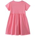 thumbnail image 2 of Vestido FreeLu para niña pequeña, manga corta, manga corta, algodón, 7T, 2 of 6