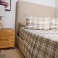 thumbnail image 2 of Melly Plaid 100% Cotton 4-Piece King Flannel Sheet Set, 2 of 4