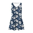 thumbnail image 7 of HOMBOM Floral Dresses for Women 2024 Mini Sundress Sleeveless Crew Neck Trendy Beach Dresses XL, 7 of 7