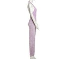 thumbnail image 6 of Plunging Halter Evening Gown (S, Purple), 6 of 7