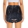 thumbnail image 4 of Goofa Majestic Black Yak Printed Women 2 in 1 Running Shorts,Quick Dry Athletic Workout Shorts,High Waisted Athletic Shorts with Liner Pockets-Small, 4 of 9