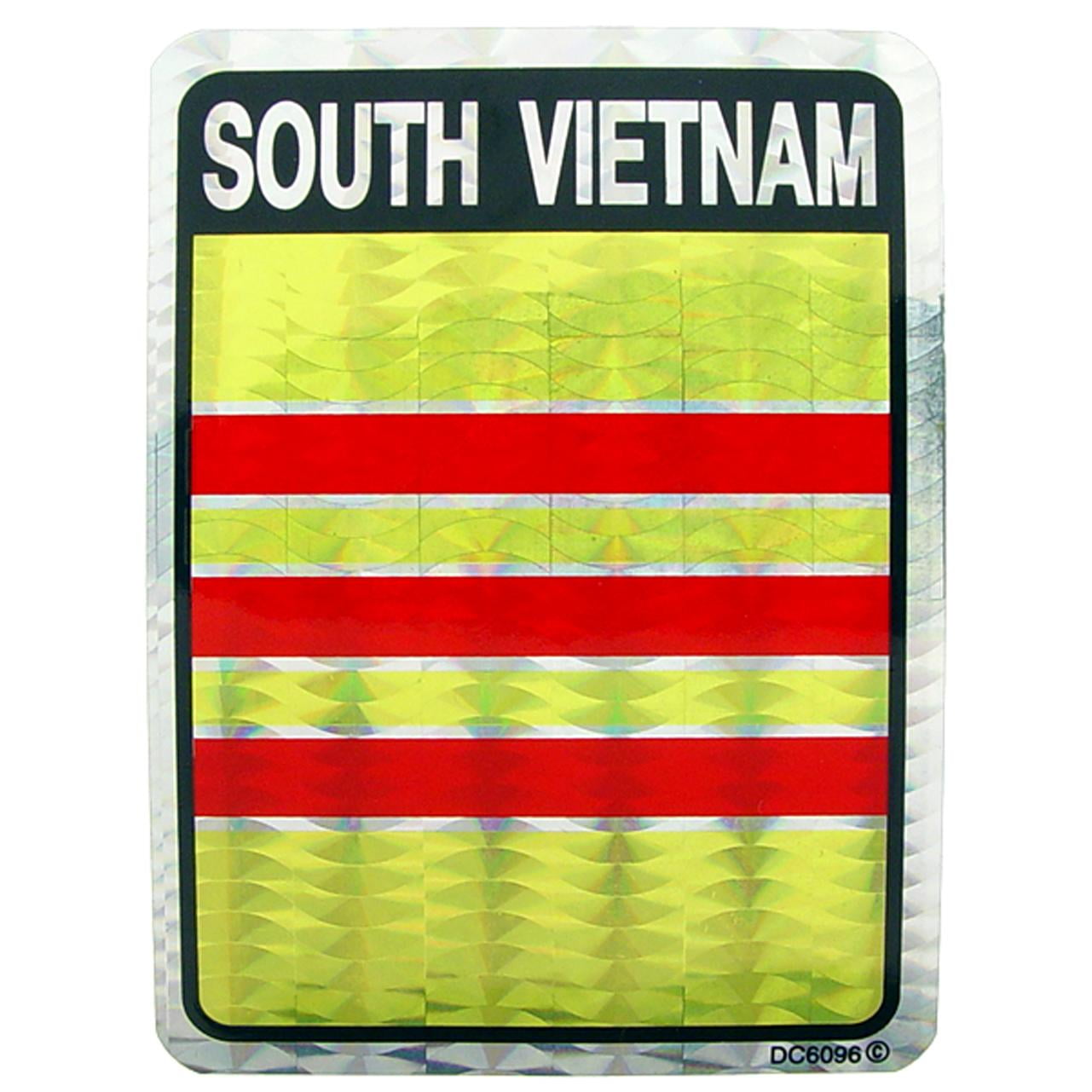 South Vietnam Flag Sticker 3"X4"