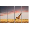 thumbnail image 2 of Girafe Unique à Savane - Impression sur Toile Africaine, 2 of 3
