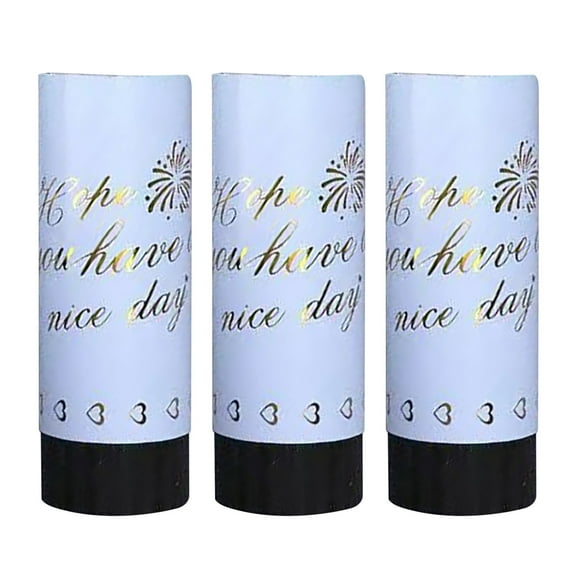 Confetti Cannons (3 Pack) - Multicolor Biodegradable Confetti Poppers - Air Powered Party Poppers Confetti Shooters for Birthday, Wedding, Graduation, Christmas, New Year Celebrations