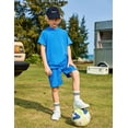 thumbnail image 7 of Arshiner Boys 2 piece outfits Letter Graphic Colorblock Short Sleeve Hoodie Short Sets, 7 of 7