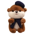 thumbnail image 3 of Huarll Clearance Simulation Beaver Plush Toy Beige a 35Cm, Stuffed Animal Adorable Companions Fun Orange 5 Inches, 3 of 9