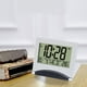 thumbnail image 5 of Reloj Despertador para Dormitorio,Niños Estudiante Pequeño Lcd Display Digital Reloj Despertador,Delgado Viaje Reloj Junto a la Cama Regalo Multifunción,Reloj Portátil de Plástico de Plata 7.2x6.3x1.4, 5 of 8