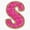 1pcs, variant on Sweet Powdered Sugar Glazed Doughnut Letter S Typography Initial Decal For Laptop Phone Sticker