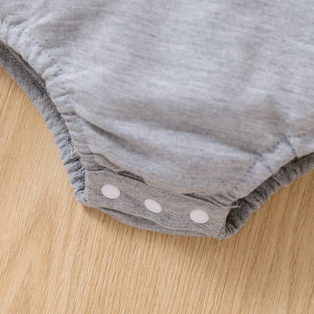 

Gubotare Baby Rompers Boy Newborn Baby Boy Clothes Baby Winter Outfits Long Sleeve Print Romper Bodysuit Overall Jumpsuit One-Piece Gray 0-6 Months