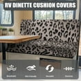 thumbnail image 4 of XYZCANDO Black Leopard RV Dinette Cushion Covers Stretchable RV Accessories for Inside Couch Cushion Covers Washable Furniture Covers for Sofa and Loveseat 1 Backrest Cover and 1 Bench Cover, 4 of 7