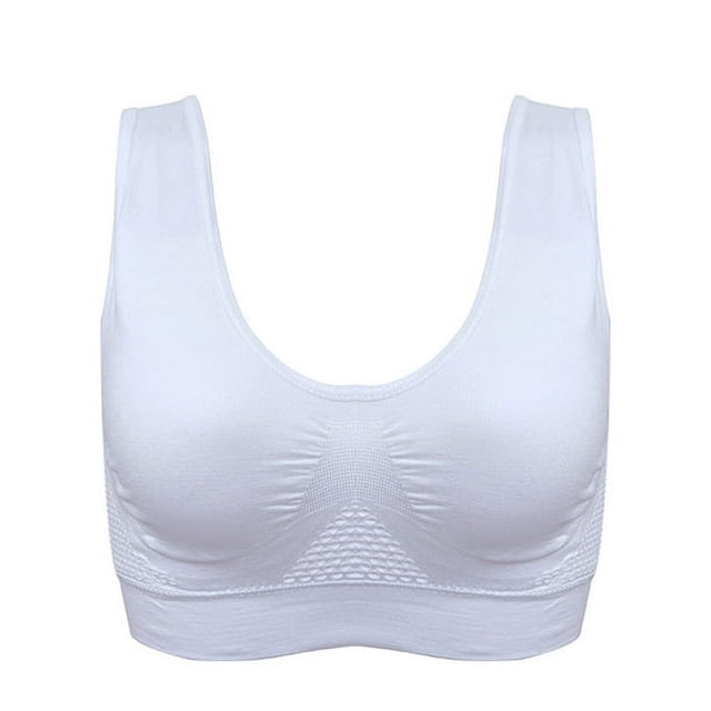 Ropa interior deportiva de talla grande para mujer, chaleco push-up inalámbrico, transpirable a prueba de golpes