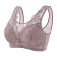 thumbnail image 2 of oqasdz Women Bras No Underwire Plus Size Thin Cup Bra New Breathable Upper Support Lace Bra, 2 of 4