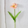thumbnail image 5 of Artificial Opening Tulip with Stem Realistic Colorful Fake Flower Home Office Table Centerpiece Faux Flower Branch Floral Arrangement Decoration-Coffee, 5 of 6